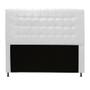 Imagem de Cabeceira Estofada Dama com Capitonê  90 cm Solteiro Quarto para Cama Box Suede Branco - Dama com Capitonêffê Móveis