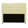 Imagem de Cabeceira Estofada Dama com Strass  100 cm Solteiro Quarto para Cama Box material sintético Bege - Dama com Strassffê Móveis