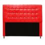 Imagem de Cabeceira Estofada Dama com Strass  195 cm King Size Quarto para Cama Box Suede Vermelho - Dama com Strassffê Móveis