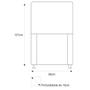 Imagem de Cabeceira Estofada Dama com Strass 90 cm para Cama Box Solteiro Sintético Marrom para Quarto - AM Decor