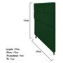 Imagem de Cabeceira Estofada Damares 100 cm para Cama Solteiro com Botonê Suede Verde