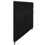 Imagem de Cabeceira Estofada Damares 160 cm para Cama Queen Size com Botonê Suede Preto - Damaffê Móveis