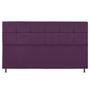 Imagem de Cabeceira Estofada Damares 195 cm King Size Com Botonê Suede Roxo - ADJ Decor