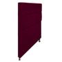 Imagem de Cabeceira Estofada Damares 90 cm Solteiro Com Botonê  Suede Bordô - ADJ Decor