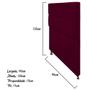 Imagem de Cabeceira Estofada Damares 90 cm Solteiro Com Botonê  Suede Bordô - ADJ Decor