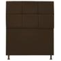 Imagem de Cabeceira Estofada Damares 90 cm Solteiro Com Botonê Suede Marrom - ADJ Decor