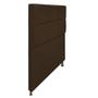 Imagem de Cabeceira Estofada Damares 90 cm Solteiro Com Botonê Suede Marrom - ADJ Decor