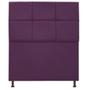 Imagem de Cabeceira Estofada Damares 90 cm Solteiro Com Botonê  Suede Roxo - Amarena Móveis