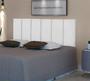 Imagem de Cabeceira Estofada de Cama Box Casal 140 x 61 cm Dubai Branco - MagL