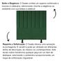 Imagem de Cabeceira Estofada de Cama Solteiro Box 100 cm Carolina Suede E Frame