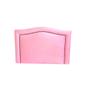 Imagem de Cabeceira Estofada Duna Soft Veludo Rosa Com Tachas Solteiro
