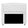 Cabeceira Estofada Geovana 195 cm King Size Com Capitonê Suede Branco - Damaffê Móveis - DAMAFFE MÓVEIS Imagem de Cabeceira Estofada Geovana 195 cm King Size Com Capitonê Suede Branco - Damaffê Móveis