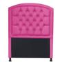 Imagem de Cabeceira Estofada Geovana com Capitonê para Cama Box Solteiro 90cm Suede Pink