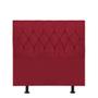 Imagem de Cabeceira Estofada Istambul Capitonê 100cm Solteiro Box Quarto Suede Vermelho - Gat Magazine