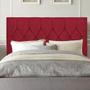 Imagem de Cabeceira Estofada Istambul Capitonê 140cm Casal Box Quarto material sintético Vermelho - Gat Magazine