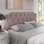 Imagem de Cabeceira Estofada Kelly Cama Queen Size Casal 1,60M Rose