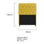 Imagem de Cabeceira Estofada Lady 90 cm Solteiro Com Capitonê Suede - ADJ Decor