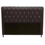 Imagem de Cabeceira Estofada Lady com Botões de Strass para Cama Box Queen Size 160cm Suede Marrom