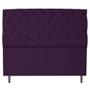 Imagem de Cabeceira Estofada Liverpool 160 cm Queen Size Suede Roxo - Doce Sonho Móveis