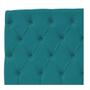 Imagem de Cabeceira Estofada Liverpool 195 cm King Size Suede Azul Turquesa - ADJ Decor