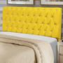 Imagem de Cabeceira Estofada Maria 100CM Solteiro Strass Suede Amarelo - D A DECOR