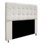 Imagem de Cabeceira Estofada Mel com Capitonê 160 cm para Cama Box Queen Suede Bege Quarto - AM Decor