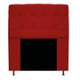 Imagem de Cabeceira Estofada Mel com Capitonê 90 cm para Cama Box Solteiro Suede Vermelho Quarto - AM Decor