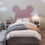 Imagem de Cabeceira Estofada Mickey/Minnie 90x110cm larg. Cinza