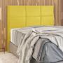Imagem de Cabeceira Estofada Milena 1,95 Veludo Amarelo