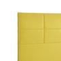 Imagem de Cabeceira Estofada Milena 1,95 Veludo Amarelo