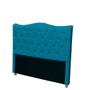 Imagem de Cabeceira Estofada Para Cama Box De Casal Capitone Pérola 140 cm Azul Turquesa Suede-Anchar Estofados 01