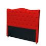 Imagem de Cabeceira Estofada Para Cama Box De Casal Capitone Pérola 140 cm Vermelho Suede-Anchar Estofados 01