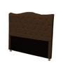 Imagem de Cabeceira Estofada Para Cama Box De Casal King Size Capitone Pérola 193 cm Marron Café Suede-Anchar Estofados 01