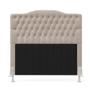Imagem de Cabeceira Estofada para Cama Box Pollux 160 para Cama Queen Sued Bege Aradecor