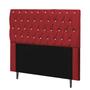 Imagem de Cabeceira Estofada Paris 100CM Solteiro Strass material sintético Vermelho - D A DECOR