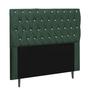 Imagem de Cabeceira Estofada Paris 100CM Solteiro Strass Suede Verde - D A DECOR