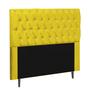 Imagem de Cabeceira Estofada Paris 90CM Solteiro Strass Suede Amarelo - D A DECOR