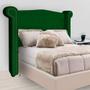 Imagem de Cabeceira Estofada Sienna Para Cama Box Solteiro 90 Cm Suede Verde - LM DECOR