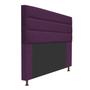 Imagem de Cabeceira Estofada Turim 160 cm para Cama Queen Size Suede Roxo