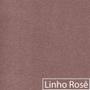 Imagem de Cabeceira Estofada Veneza 140 cm Casal Linho Rosê - Doce Sonho Móveis