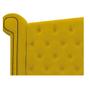 Imagem de Cabeceira Estofada Veneza 195 cm King Size Suede Amarelo - ADJ Decor