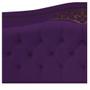 Imagem de Cabeceira Estofada Yasmim 140 cm Casal Suede Roxo - Doce Sonho Móveis