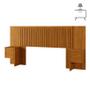Imagem de Cabeceira Extensível Ripada Com Mesa de Cabeceira Flórida