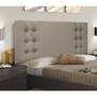 Imagem de Cabeceira Genova Cama Box Casal 140cm Linho Rustico Areia - SSX Multicoisas
