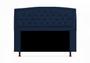 Imagem de Cabeceira Geovana + Calçadeira Fênix Para Quarto Queen 160cm Suede Azul Marinho - LM DECOR