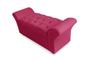 Imagem de Cabeceira Geovana e Calçadeira Veneza Estofada Casal 140cm Suede Rosa Pink - DL Decor