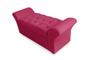 Imagem de Cabeceira Geovana e Calçadeira Veneza Estofada Solteiro 90cm Suede Rosa Pink - DL Decor