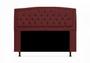 Imagem de Cabeceira Geovana Para Cama Box King 195 cm Suede Vermelho Bordo - DL Decor