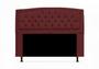 Imagem de Cabeceira Geovana Para Cama Box Queen 160 cm Suede Vermelho Bordo - LM DECOR