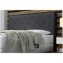Imagem de Cabeceira Giovana Para Cama Box Casal 140 cm Com Botões Napa Preto - DS Móveis